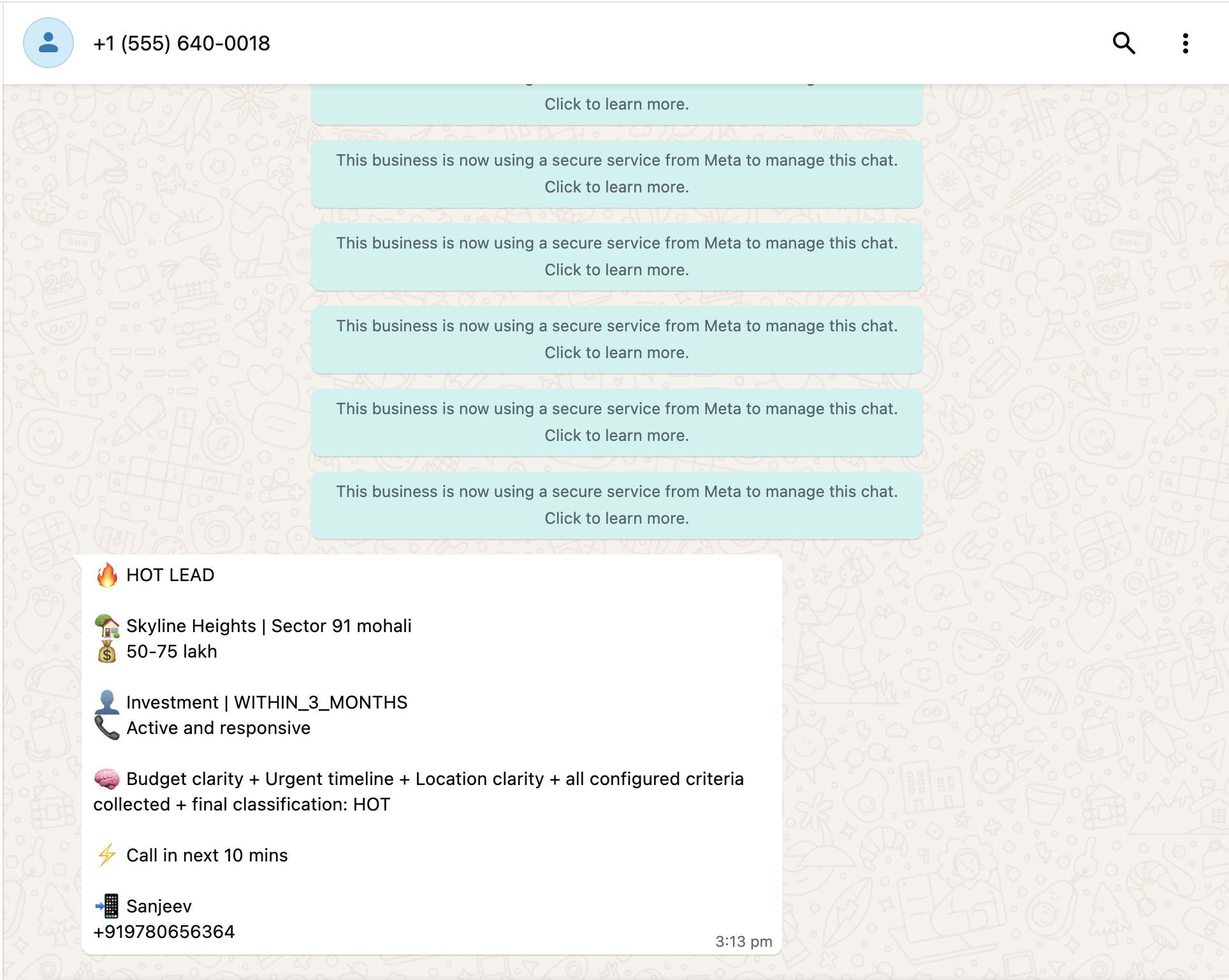 Intent summary and action signal